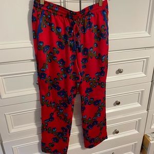 J Crew Silk Pull On Pants